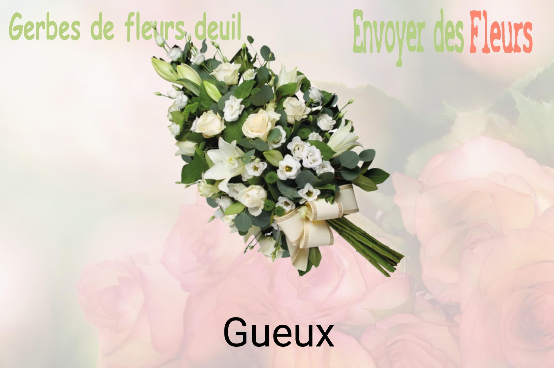 Gerbe de fleurs de deuil livrée à Gueux